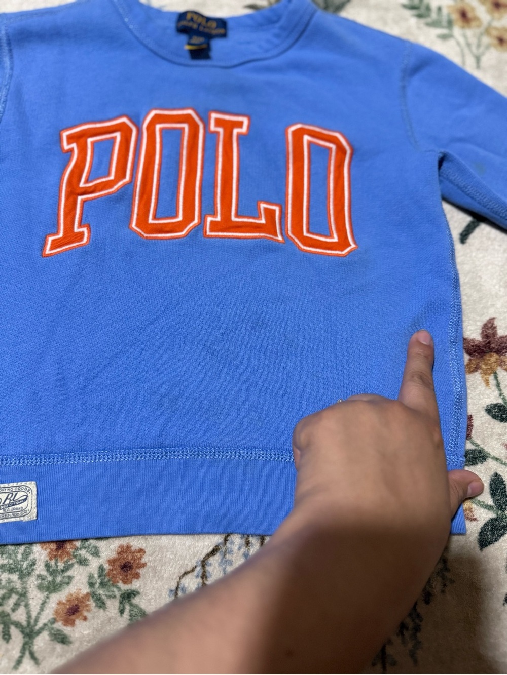 Polo by Ralph Lauren Blue Kids Sweatshirt 4T - Picture 3 of 9
